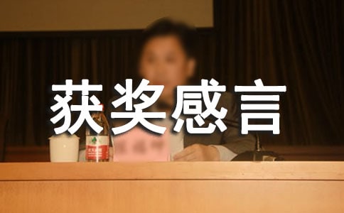 優秀團隊獲獎感言稿