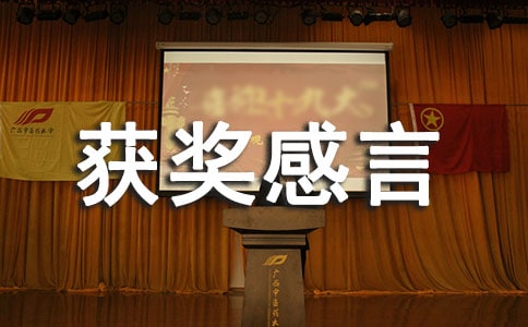 先進個人獲獎感言范文