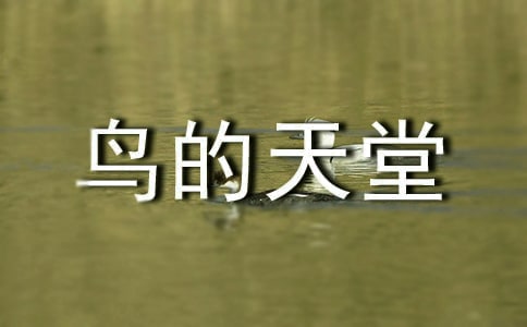 鳥的天堂作文[實用15篇]
