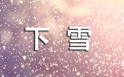 盼望下雪作文